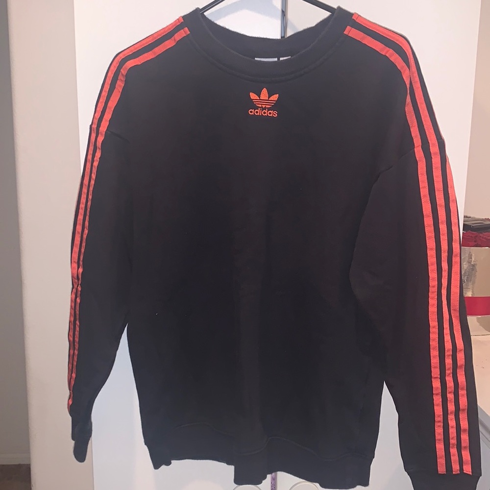 ADIDAS RED/BLACK PULLOVER